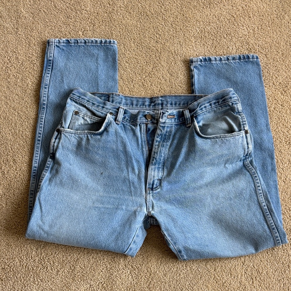 Wrangler Light Blue Men's Straight Jeans